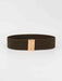 Chic Elastic Belt with Sleek Alloy Buckle - A Stylish Addition for Any Ensemble