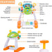 Children's Pretend Play Steering Wheel Toy - Educational Driving Toy with Interactive Dashboard