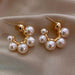 Golden Cupid Angel Stud Earrings - Timeless Grace for Ladies
