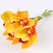 6-Piece Realistic Artificial Butterfly Orchid Flower Bouquet Set