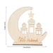 Elegant Wooden Eid Mubarak Decoration: Embrace Festive Elegance