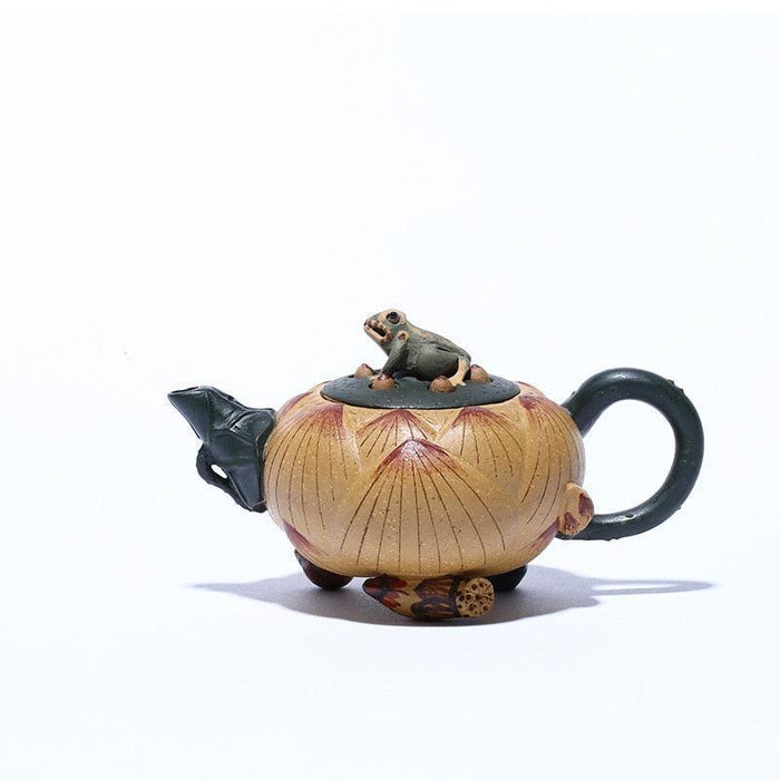 Elegant Purple Clay Frog Lotus Yixing Tea Set: Elevate Your Tea Rituals with Customizable Options