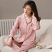 Spring Blossom Cotton Pajama Set: Sophisticated Comfort for Serene Nights