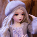 Sophisticated 60cm Bespoke BJD Doll with Silver Hair