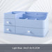 Elegant Cosmetic Organizer with Adjustable Dividers for an Organized Vanity