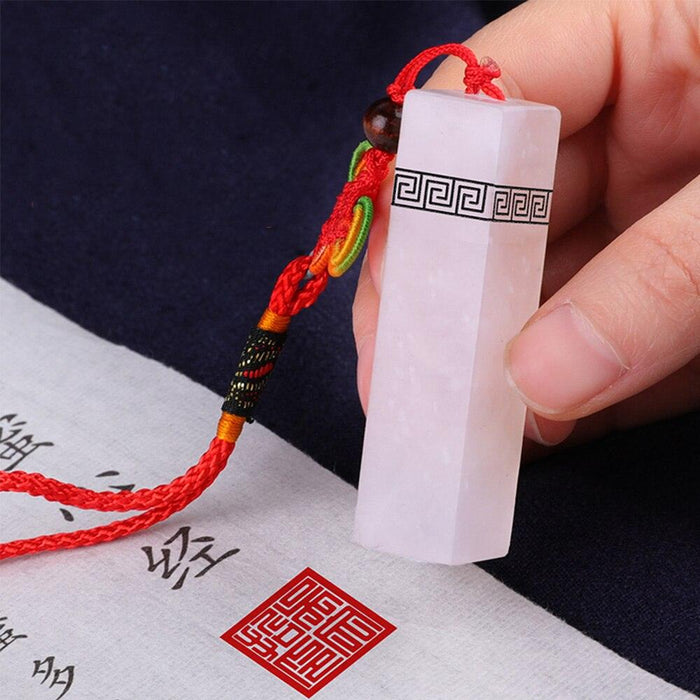 Chinese Calligraphy Seal Set | Personalizable Circular or Rectangular Stamp Kit