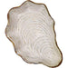 Opulent Pearl Shell Ceramic Dish Tray for Seafood & Steak | Handcrafted Tableware with Irregular Design