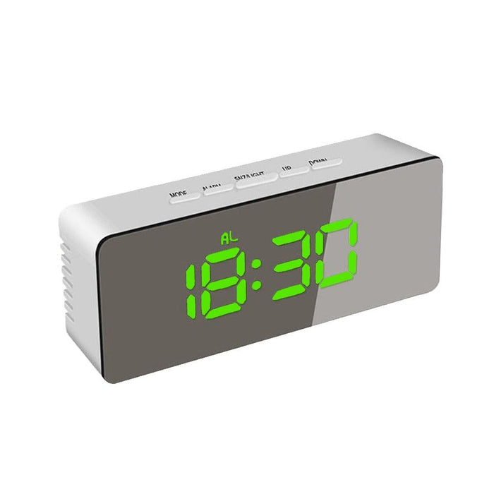 LED Digital Alarm Clock with Temperature Display, Customizable Alarm, and Night Mode - Sleek Addition for Home or Office