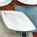 Elegant Rhombus Wave Pattern Ceramic Dinner Plates - Trio Set