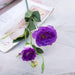 Lifelike Trigeminal Eustoma Silk Blooms - Elegant 70cm Bouquet