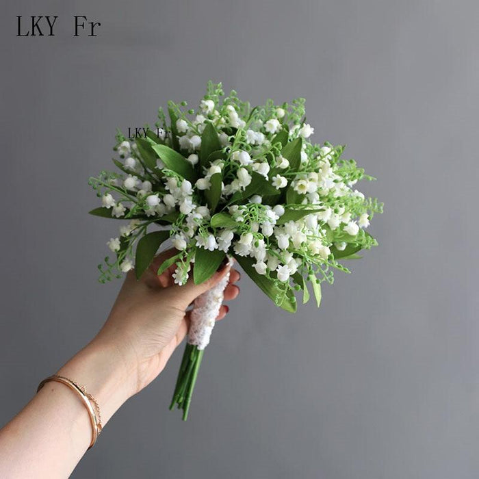 Timeless Elegance: Calla Lily and Lily of the Valley Bridal Bouquet