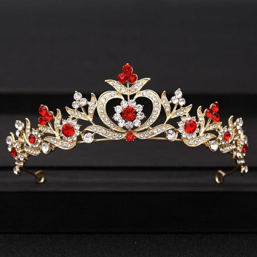 Majestic Baroque Crown - Luxurious Hair Accessory for Special Occasions