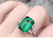 Elegant Botanica Created Emerald Statement Ring