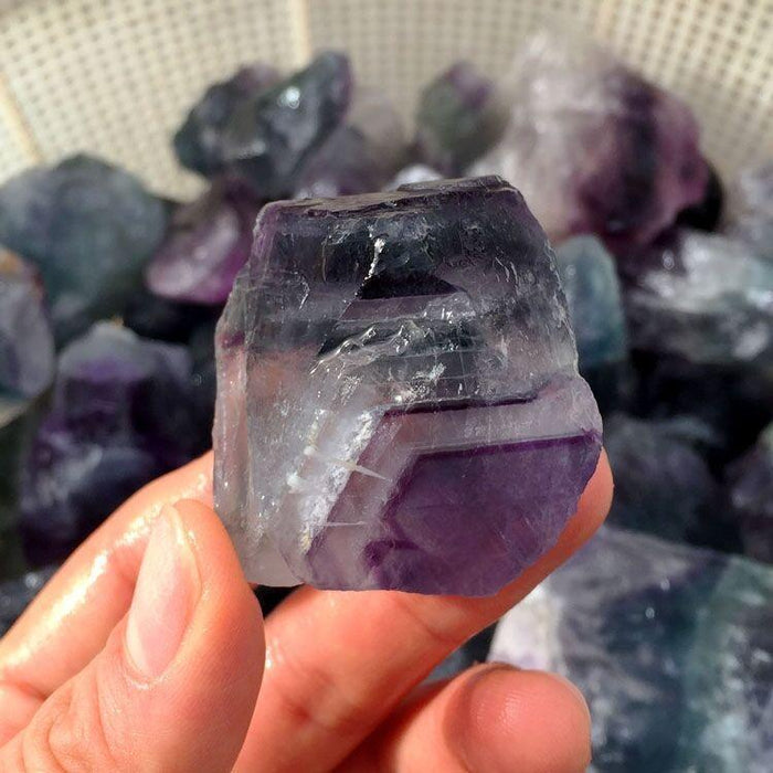 Natural Fluorite Crystal: Healing, Feng Shui, and Aquarium Enhancement - Unique Mineral Specimen for Positive Energy and Tranquility