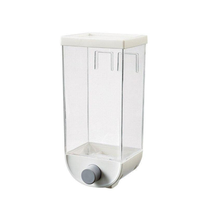 Wall-Mounted Airtight Ingredient Organizer: Clear Container for Efficient Kitchen Storage