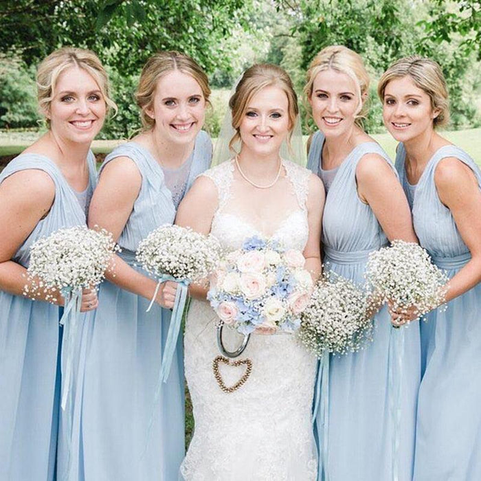 Elegant White Baby's Breath Artificial Flower Arrangement - Handcrafted Gypsophila Bouquet