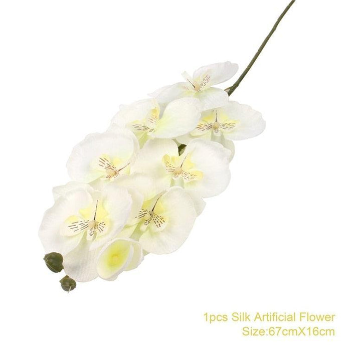 Eternal Charm Silk Orchid and Rose Bouquet - Lifelike Floral Beauty