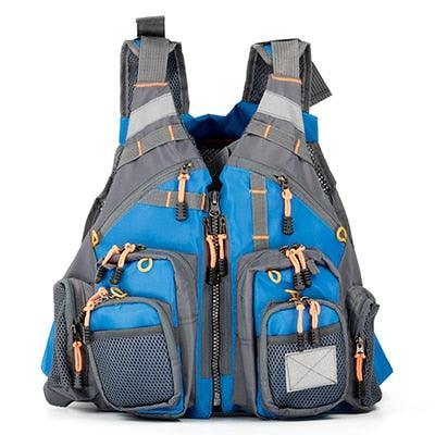 Adventure Ready Fishing Life Vest with Multi-Pocket Design & Reflective Details