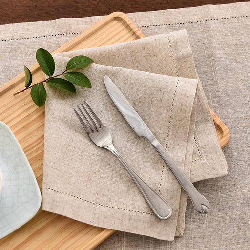 Luxurious Set of 12 Linen Dinner Napkins for Elegant Dining Experience