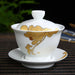 Chinese KungFu Floral Porcelain Teacups Set - Embrace Tranquility in Tea Time Rituals