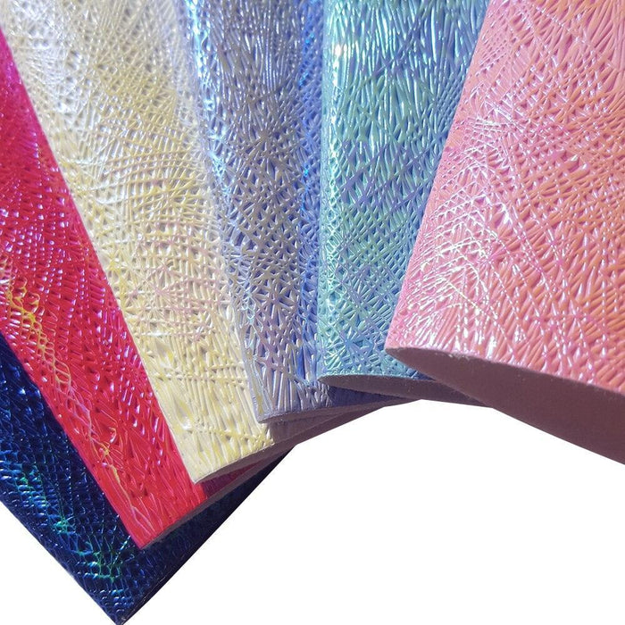 Colorful 3D Faux Leather Craft Sheets for Unique DIY Creations