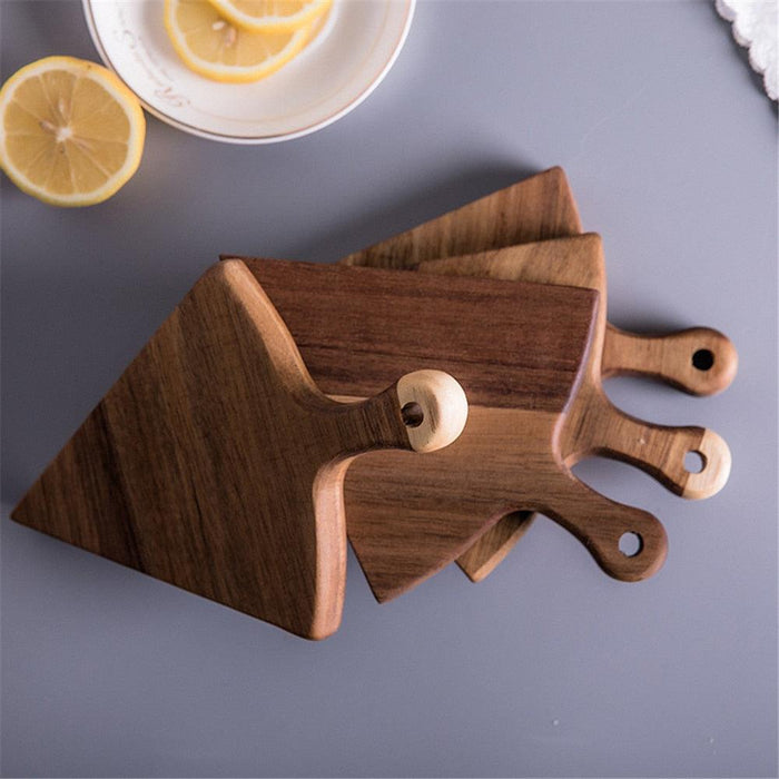 Rustic Wooden Serving Set - 6-Piece Bundle for Stylish Dining