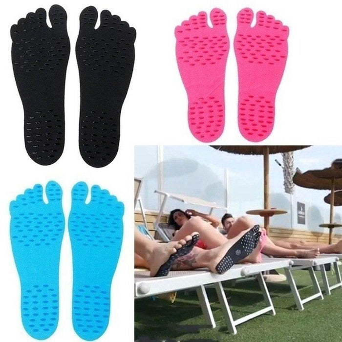 Ultimate Beach Footwear: Comfort and Stability with Adhesive Soles