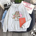 Charming Cat-Themed Fleece Pullover Hoodie for Cozy Spring and Autumn Days