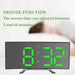 LED Digital Alarm Clock with Temperature Display, Customizable Alarm, and Night Mode - Sleek Addition for Home or Office