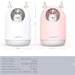 LED Pet Humidifier with Colorful Mist and Night Light - 300ml Relaxing Diffuser