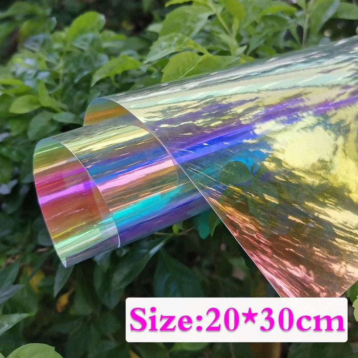 Ethereal Candy Iridescent Clear PVC Crafting Fabric
