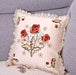 Elegant Floral Embroidery Pillow Cover