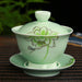 Elegant Chinese KungFu Floral Porcelain Teacups for a Tranquil Tea Ritual