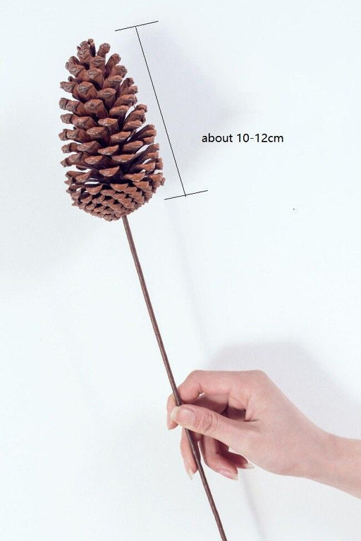 Dried Pine Cone and Floral Arrangement for Chic Nordic Home Styling - Seasonal Festive Decor