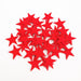 100-Piece Assorted Red, White, and Silver Wood Star Cutouts - DIY Craft Kit