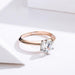 Radiant Rose Gold: Stunning 2 Carat Zirconia Diamond Rings