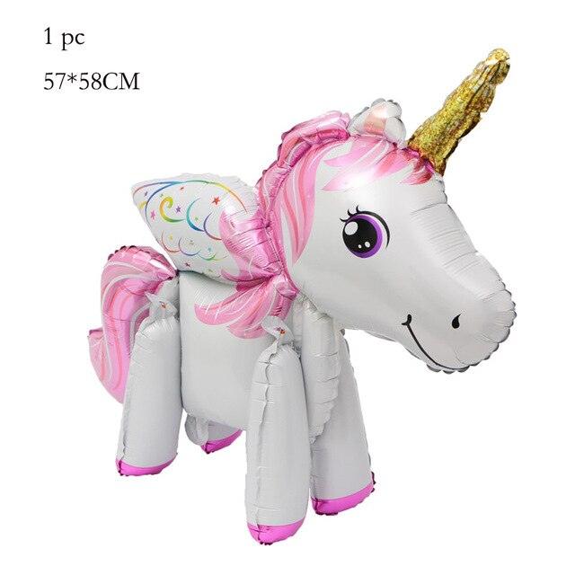 Enchanting Rainbow Unicorn Number Balloon Set for 1-4 Year Old Party Magic