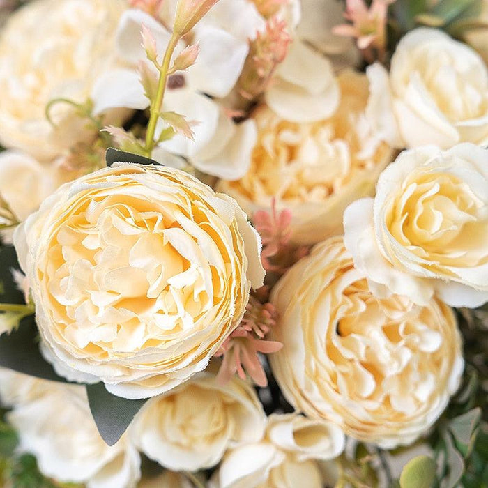 Elegant White Silk Roses - Perfect for Weddings, Autumn Decor, and Holiday Celebrations