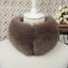 Luxurious Faux Fox Fur Collar Scarf with Magnetic Closure - Stylish Winter Accessory for Women