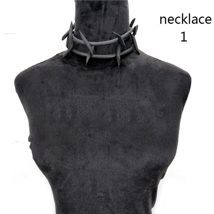 Rebel Soul Gothic Punk Necklaces: Handmade Edgy Accessories for Unique Style