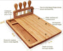 Elevate Your Dining Experience with our Exquisite Bamboo Cheese Board Set
