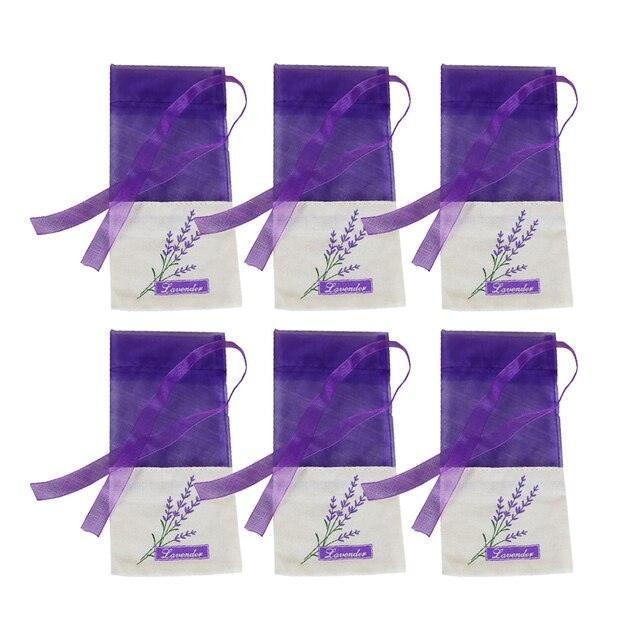 Elegant Floral Embroidered Lavender Sachet Bag for Aromatherapy & Jewelry Storage