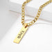 Personalized 18K Gold-Plated Stainless Steel Name ID Bangle Bracelet