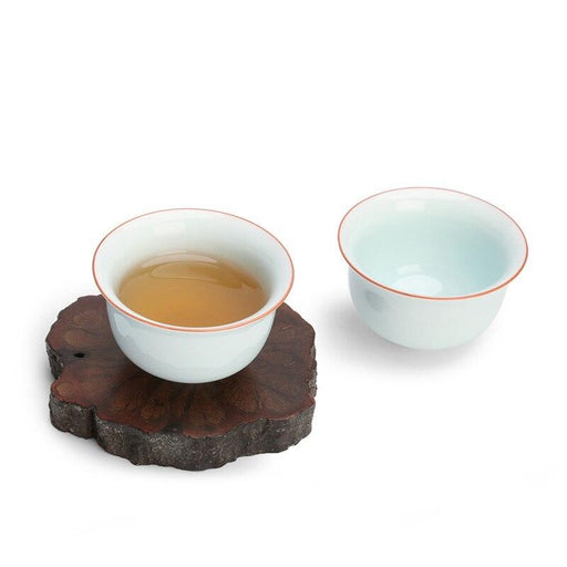 Indulge in the Delicate Charm of White Jade Porcelain Teacups - Handcrafted Ceramic Mugs for Tea Lovers