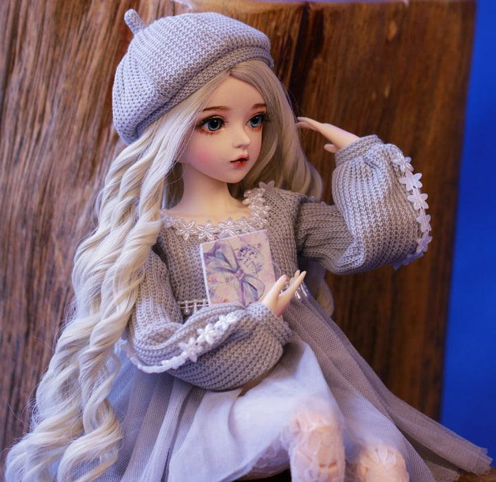 Sophisticated 60cm Custom Silver-Haired BJD Doll