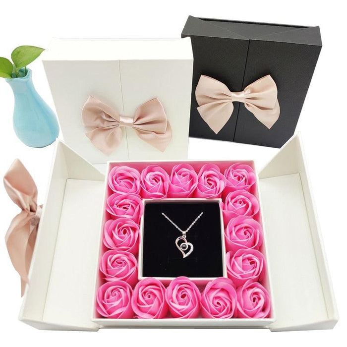 Romantic Soap Rose Gift Box - A Floral Elegance Experience