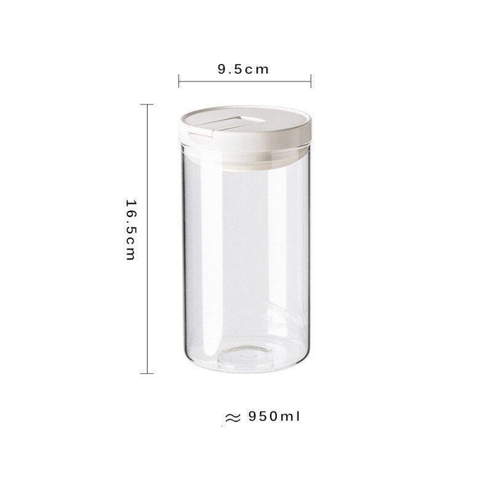 Glass Grain Storage Container with Moisture-Resistant Seal