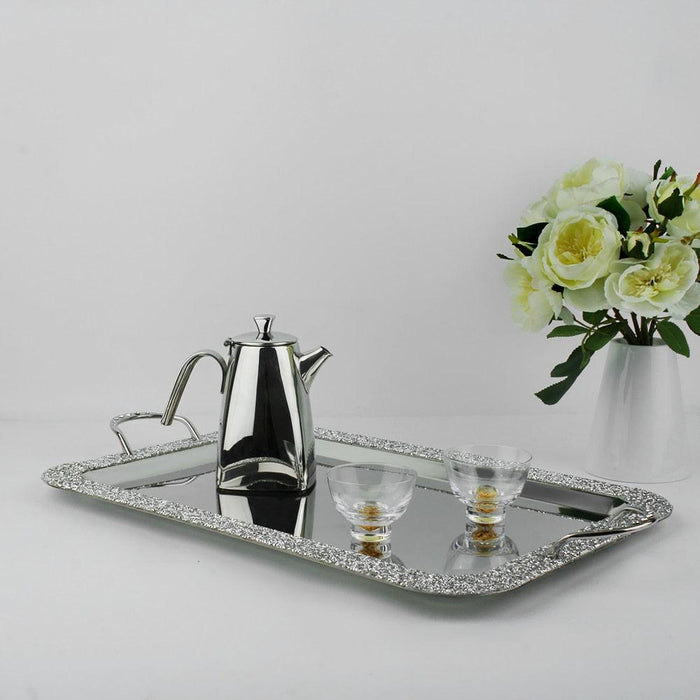 Sophisticated Stainless Steel Serving Tray Collection for Celebrations and Special Events