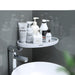 Bathroom Storage Solution: Snap-Up Corner Shelf Set with Shampoo Basket