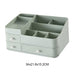 Elegant Cosmetic Organizer with Adjustable Dividers for an Organized Vanity